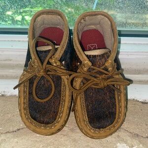Twisted X boy Light Brindle Hair Driving Moc Casual Shoes
